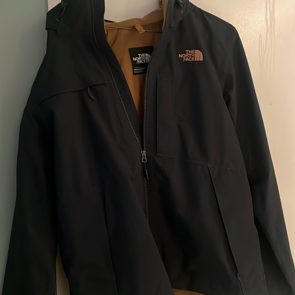 Mens North Face lightweight green vista rainjacket